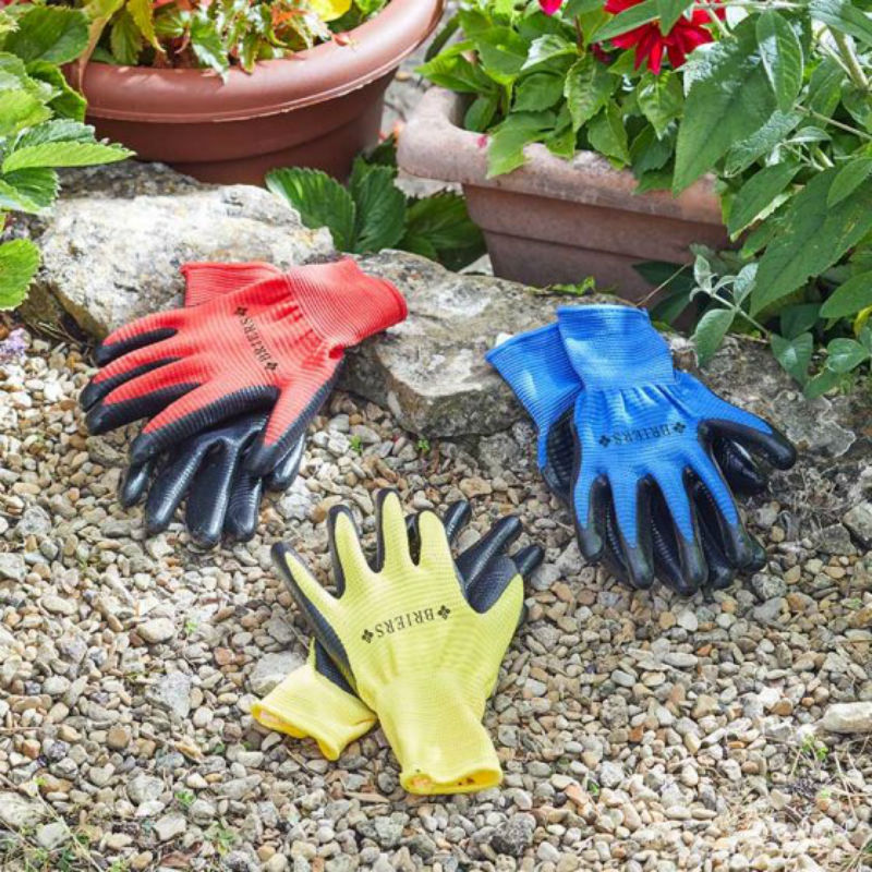 Briers Ribbed Gardening Gloves (3 Pk) GardeningGloves.co.uk